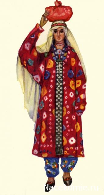 Куклы в народных костюмах №56 Кукла в таджикском свадебном костюме