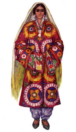 Куклы в народных костюмах №56 Кукла в таджикском свадебном костюме