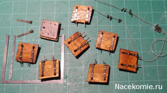 Собери Чёрную Жемчужину. Сборка: внешние элементы корпуса