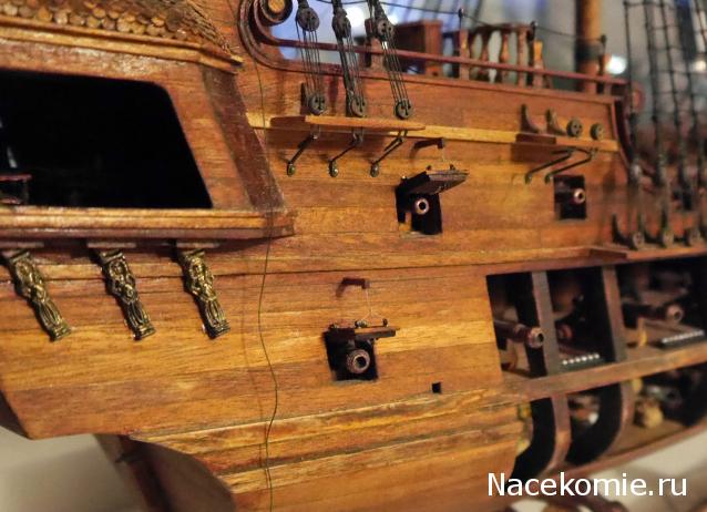 Собери Чёрную Жемчужину. Сборка: внешние элементы корпуса