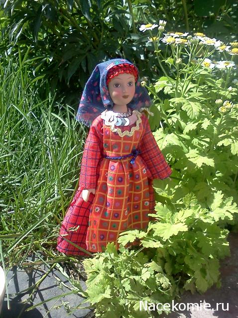 Куклы в народных костюмах №65 Кукла в удмуртском женском костюме