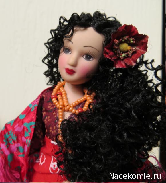 Куклы в народных костюмах №67 Кукла в цыганском девичьем костюме
