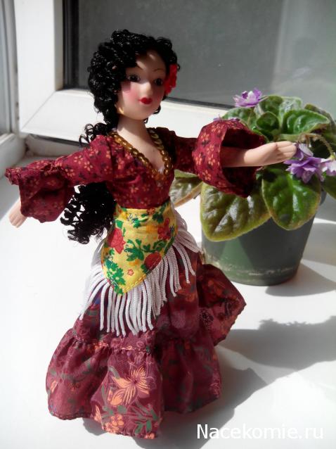 Куклы в народных костюмах №67 Кукла в цыганском девичьем костюме
