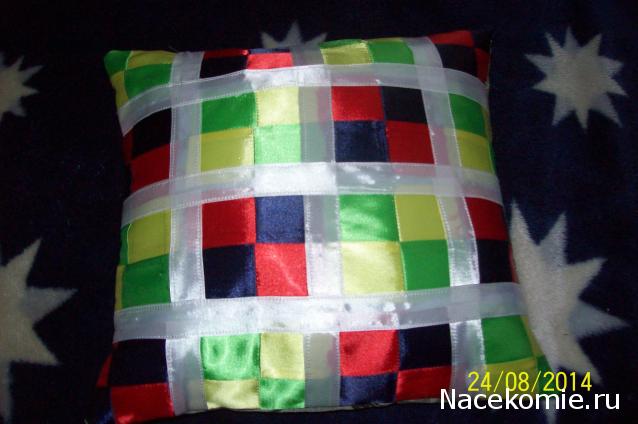 Лоскутное шитьё № 1: двойной блок "2 х 2" квадрата, лоскутная подушка + конверт для шаблонов