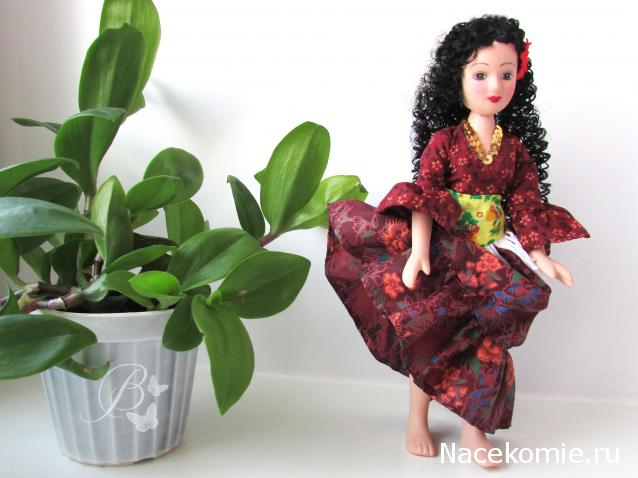 Куклы в народных костюмах №67 Кукла в цыганском девичьем костюме