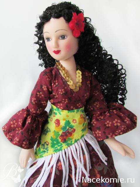 Куклы в народных костюмах №67 Кукла в цыганском девичьем костюме