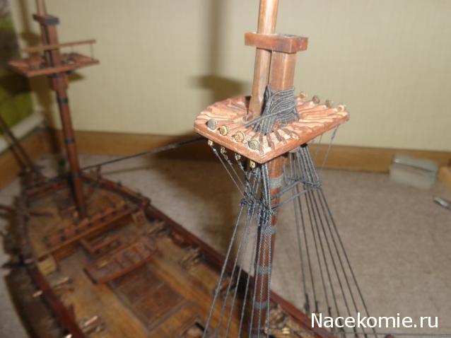 Собери Чёрную Жемчужину. Рангоут и такелаж.