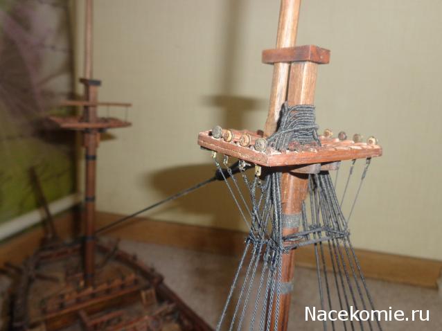 Собери Чёрную Жемчужину. Рангоут и такелаж.