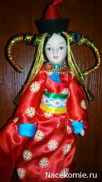 Куклы в народных костюмах №16 Кукла в монгольском праздничном костюме