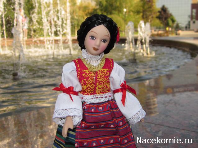 Куклы в народных костюмах №70 Кукла в сербском праздничном костюме