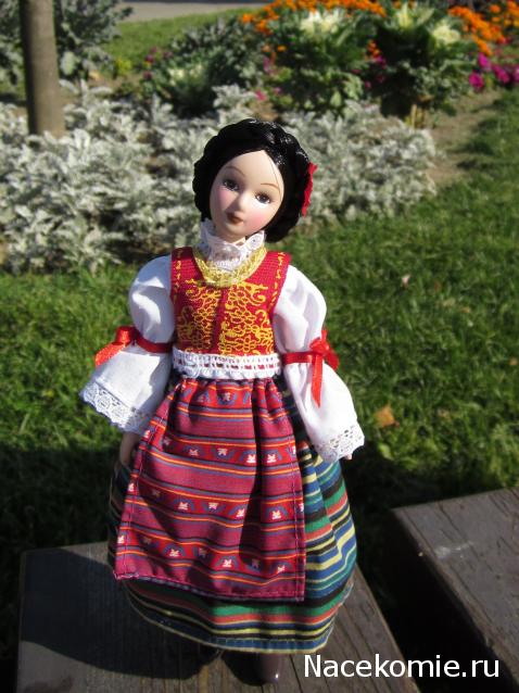 Куклы в народных костюмах №70 Кукла в сербском праздничном костюме