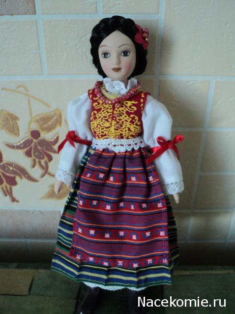 Куклы в народных костюмах №70 Кукла в сербском праздничном костюме