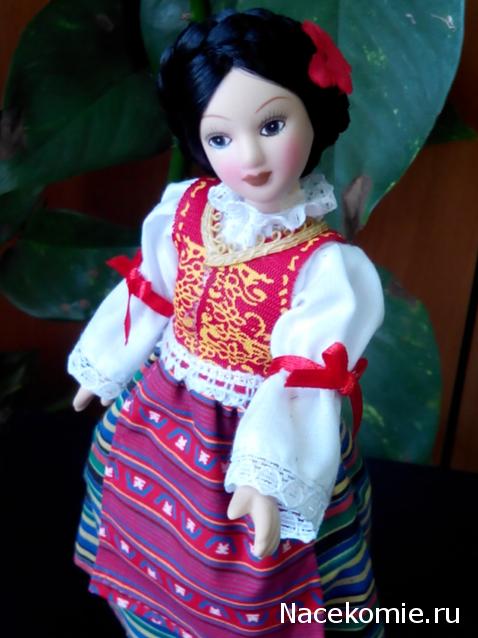 Куклы в народных костюмах №70 Кукла в сербском праздничном костюме
