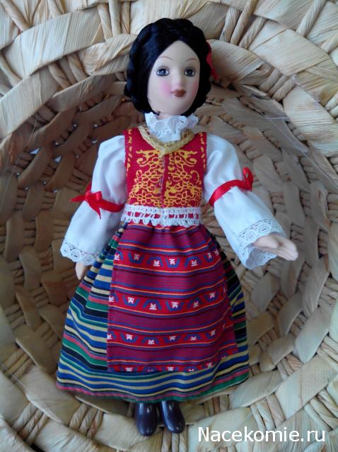 Куклы в народных костюмах №70 Кукла в сербском праздничном костюме