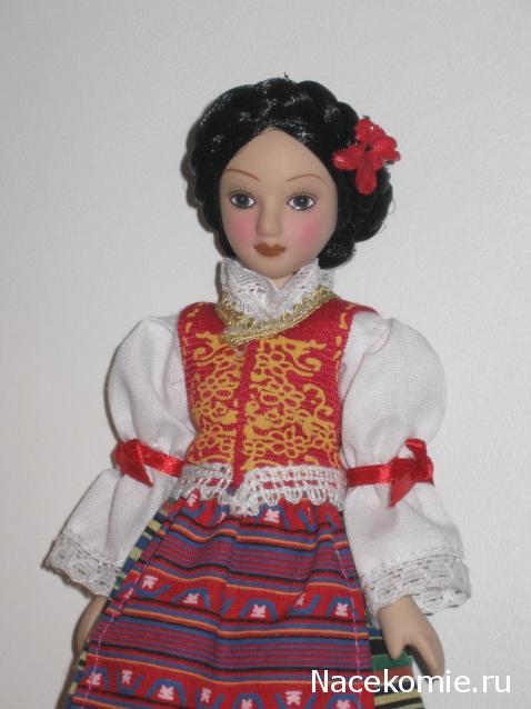 Куклы в народных костюмах №70 Кукла в сербском праздничном костюме