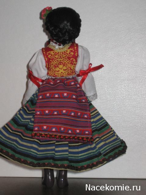Куклы в народных костюмах №70 Кукла в сербском праздничном костюме