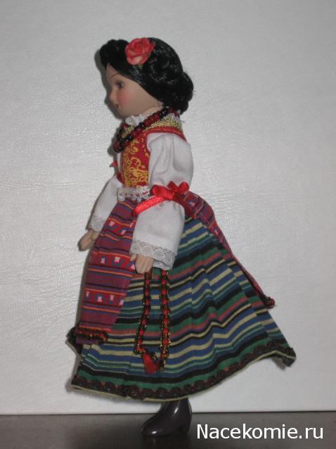 Куклы в народных костюмах №70 Кукла в сербском праздничном костюме