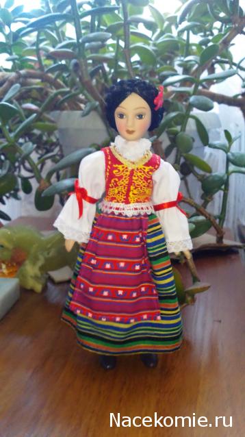 Куклы в народных костюмах №70 Кукла в сербском праздничном костюме
