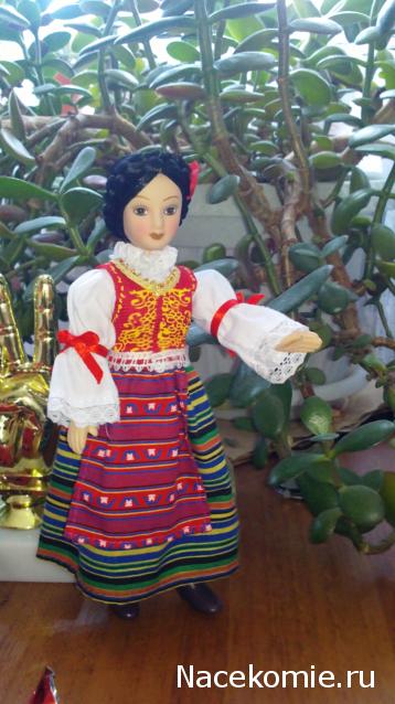 Куклы в народных костюмах №70 Кукла в сербском праздничном костюме