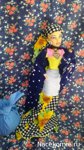 Куклы в народных костюмах №67 Кукла в цыганском девичьем костюме