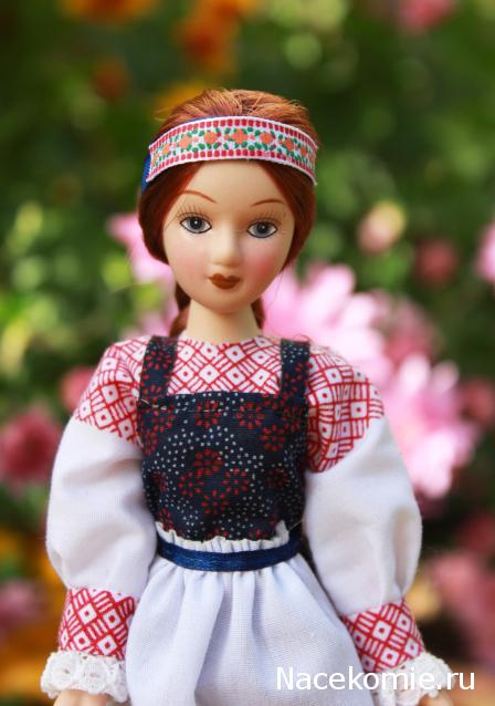 Куклы в народных костюмах №72 Кукла в девичьем костюме Коми