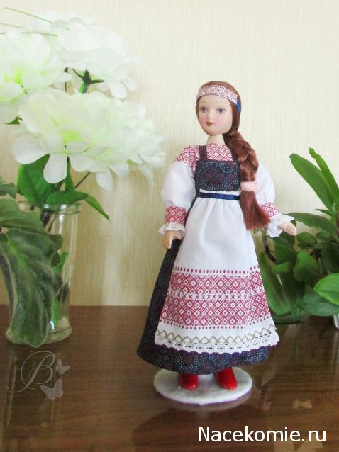 Куклы в народных костюмах №72 Кукла в девичьем костюме Коми