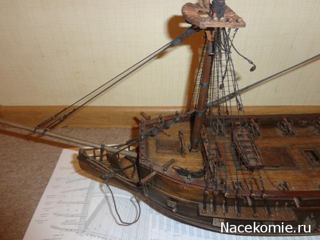 Собери Чёрную Жемчужину. Рангоут и такелаж.