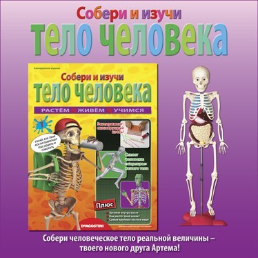 Собери и познай человеческое тело - Hachette Коллекция - тест