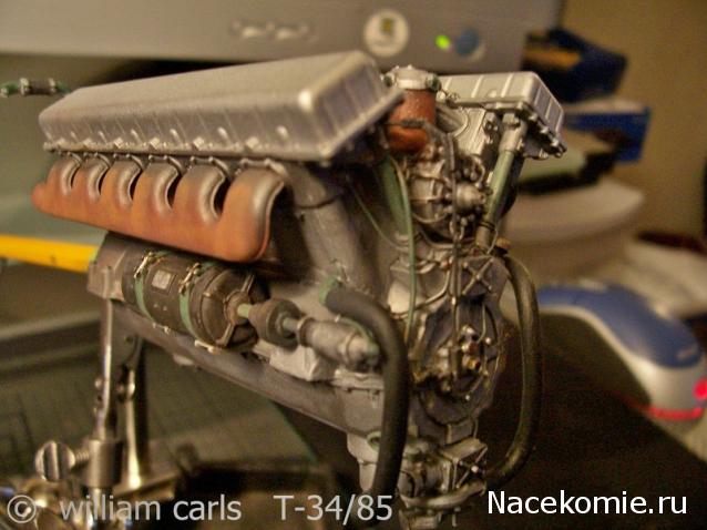 Танк Т-34 - Сборка силового агрегата