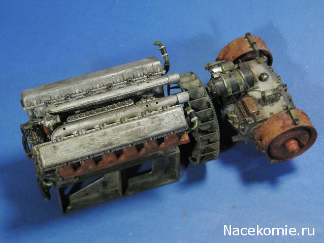 Танк Т-34 - Сборка силового агрегата