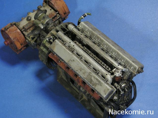 Танк Т-34 - Сборка силового агрегата