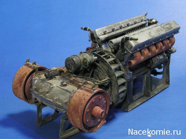 Танк Т-34 - Сборка силового агрегата