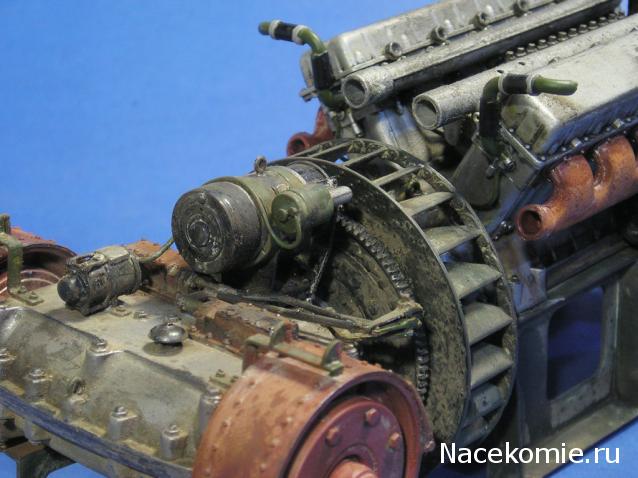 Танк Т-34 - Сборка силового агрегата