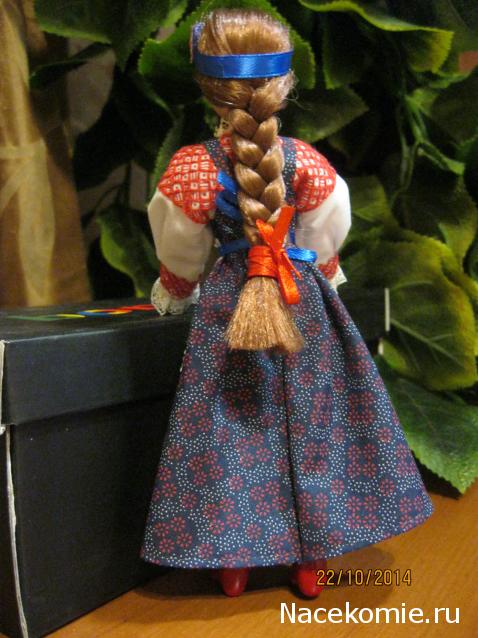 Куклы в народных костюмах №72 Кукла в девичьем костюме Коми