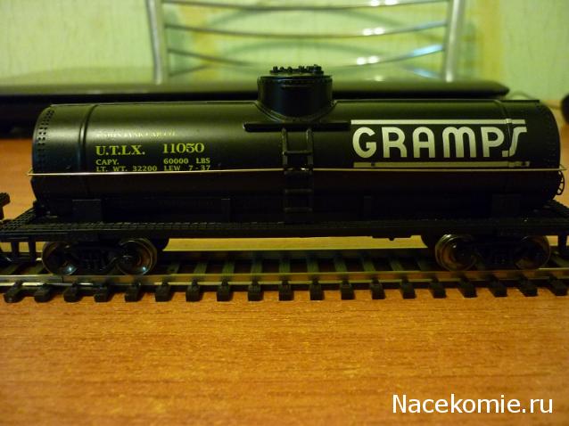 Железная Дорога в Миниатюре №8 - Рама цистерны для нефти, светло-зелёное дерево