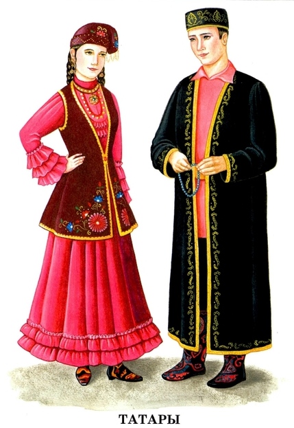 Куклы в народных костюмах №31 Кукла в татарском свадебном костюме