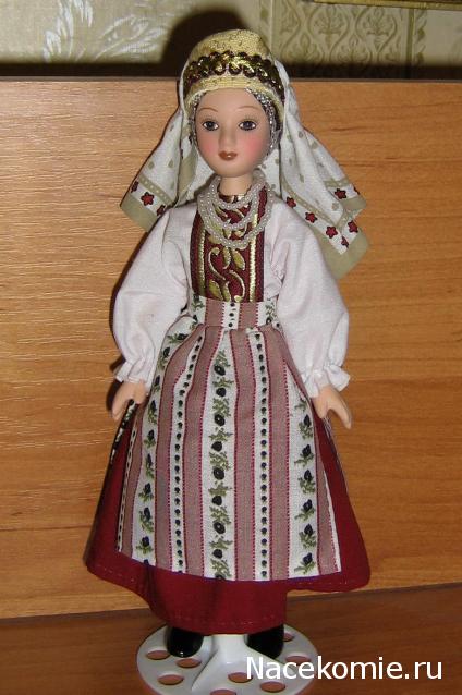 Куклы в народных костюмах №73 Кукла в восточноевропейском еврейском женском костюме