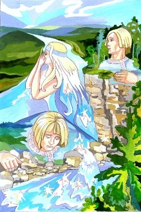 Куклы в народных костюмах №72 Кукла в девичьем костюме Коми