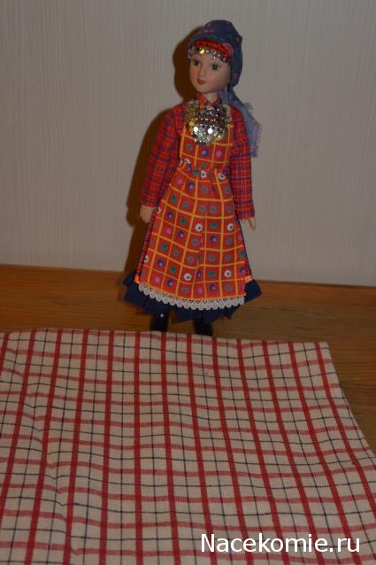 Куклы в народных костюмах №65 Кукла в удмуртском женском костюме