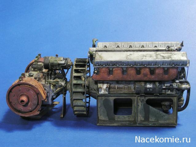 Танк Т-34 - Сборка силового агрегата