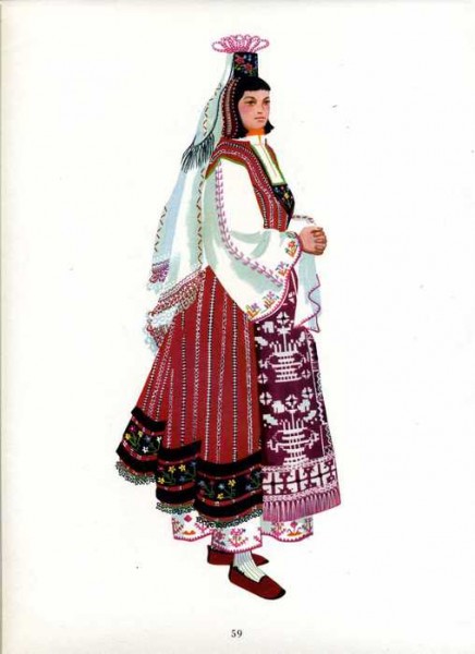 Куклы в народных костюмах №77 Кукла в болгарском  летнем костюме