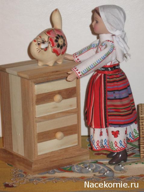 Куклы в народных костюмах №77 Кукла в болгарском  летнем костюме