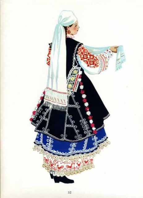 Куклы в народных костюмах №77 Кукла в болгарском  летнем костюме