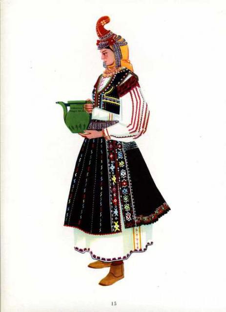 Куклы в народных костюмах №77 Кукла в болгарском  летнем костюме