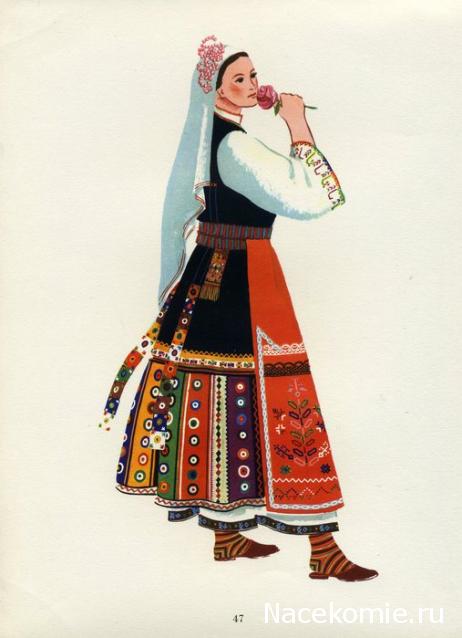 Куклы в народных костюмах №77 Кукла в болгарском  летнем костюме