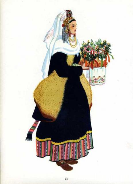 Куклы в народных костюмах №77 Кукла в болгарском  летнем костюме