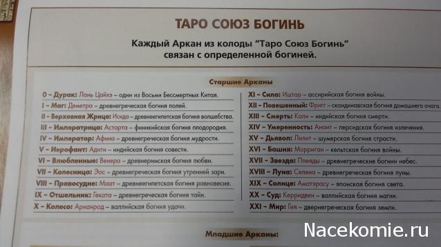 Энциклопедия Таро №26 – Таро Союз Богинь (первая половина) + Золотая карта Иерофант