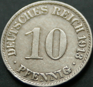 Монеты и банкноты Специальный выпуск №1 10 пфеннигов (Германская империя)