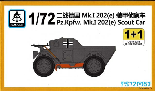 Pz.Kpfw. Mk I 202(e) Scout car. S-Model. 1/72