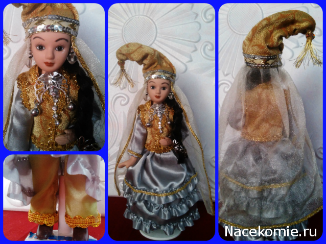 Куклы в народных костюмах №31 Кукла в татарском свадебном костюме